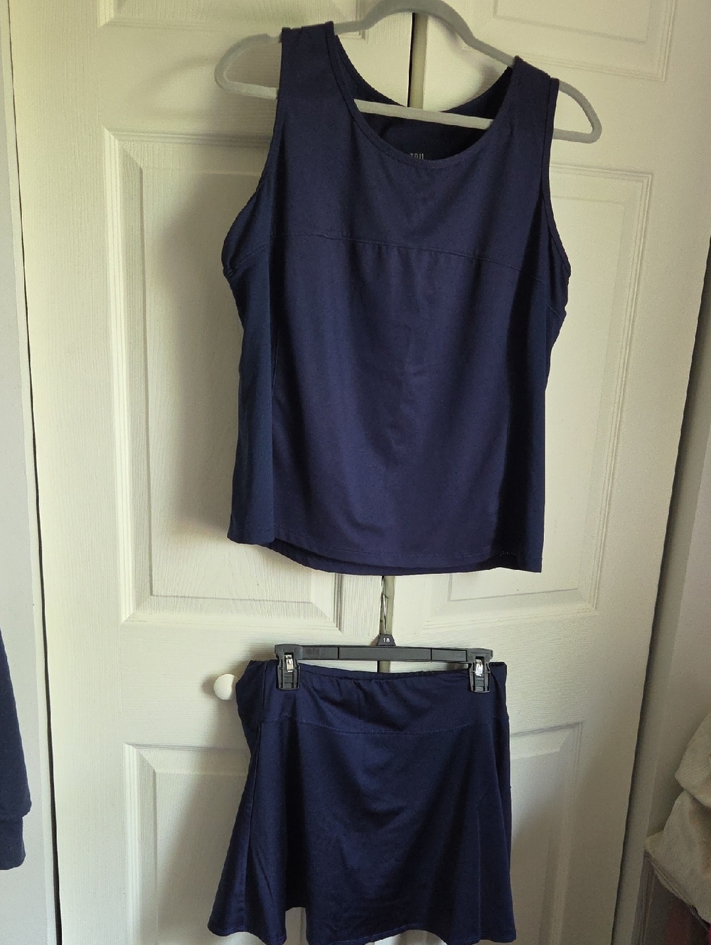 Tail Navy Blue Tank Top and Skirt Set